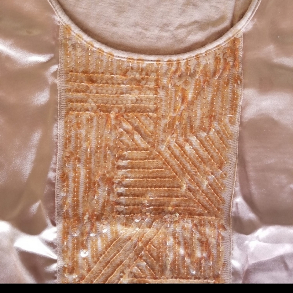 Dana Buchman Rust Color Top With Sequins - image 5